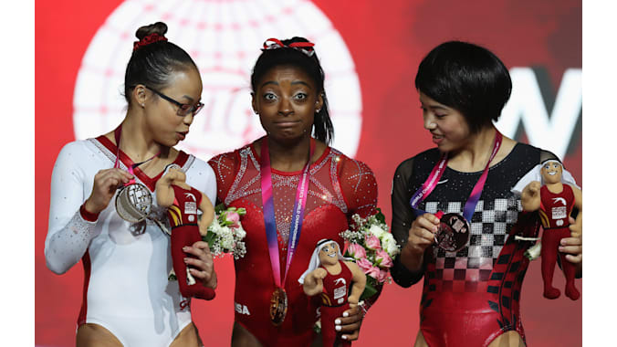 Simone Biles Wins Fourth World Championships All-Around Title