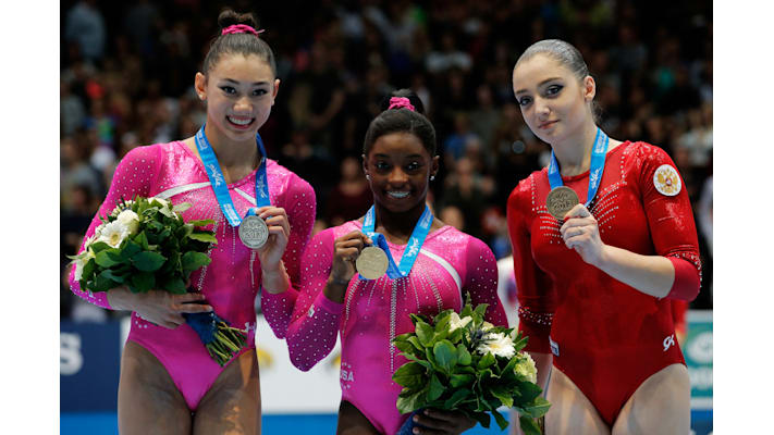 Simone Biles wins 20th world championships gold medal as US