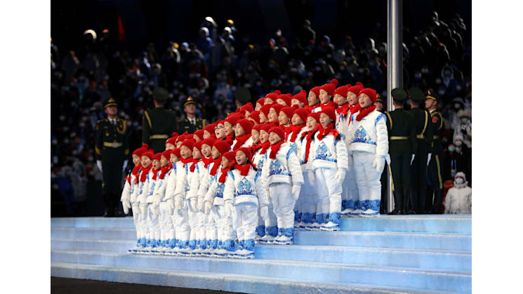 Apresentação de Beijing 2022 na cerimônia de encerramento dos Jogos  Olímpicos de Inverno de PyeongChang 2018_