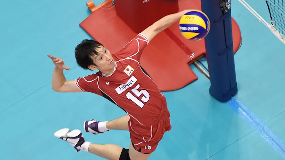 バレーボール 男子日本代表 オーセンティックシャツ レッド 柳田将洋 M