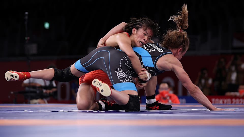 57　東京オリンピック　2020 Japan's KAWAI Risako wins women's wrestling freestyle 57kg