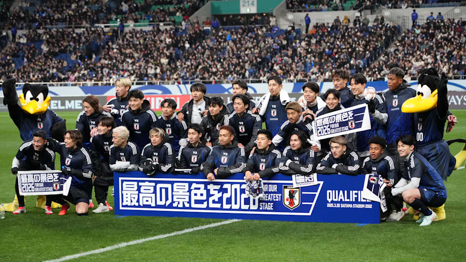 3月20日（木）　ﾜｰﾙﾄﾞ杯最終予選　日本代表(ｻﾑﾗｲﾌﾞﾙｰ)VSバーレーン代表　ﾁｹｯﾄ1枚をお譲りします サッカー日本代表、W杯へ一番乗り…バーレーンを下して8大会連続の出場
