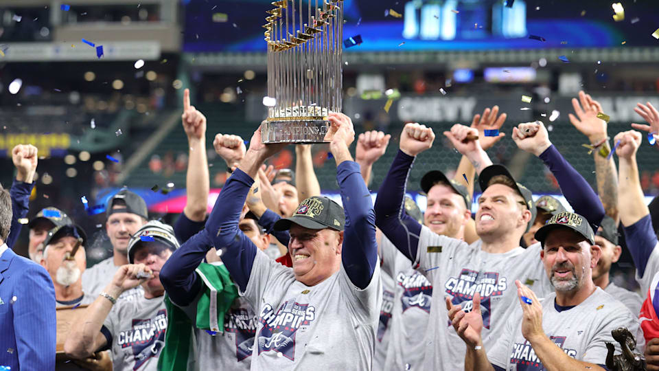 【希少】MLB アトランタブレーブス 2021 ワールドシリーズ 優勝ラグマット MLB】アトランタ・ブレーブス、26年ぶりにワールドシリーズ制覇