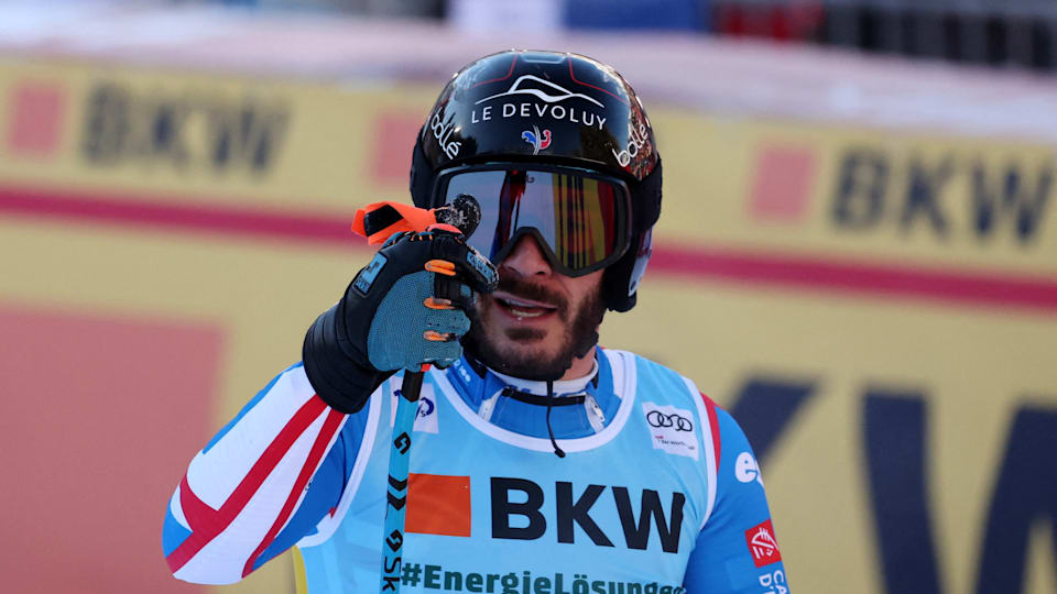 Alpine ski World Cup 23/24: Cyprien Sarrazin beats Marco Odermatt 