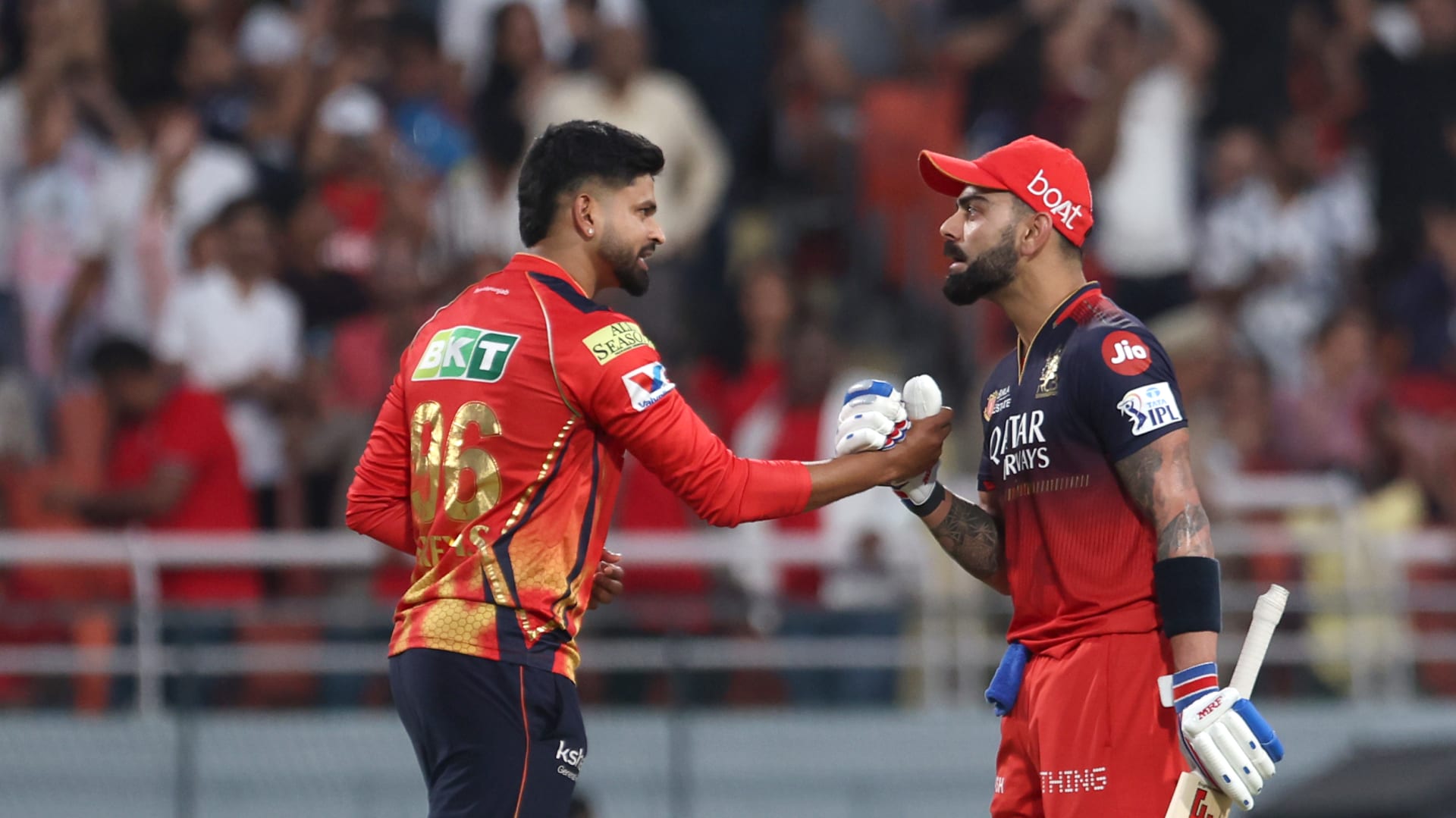 Royal Challengers Bengaluru vs Punjab Kings timeline