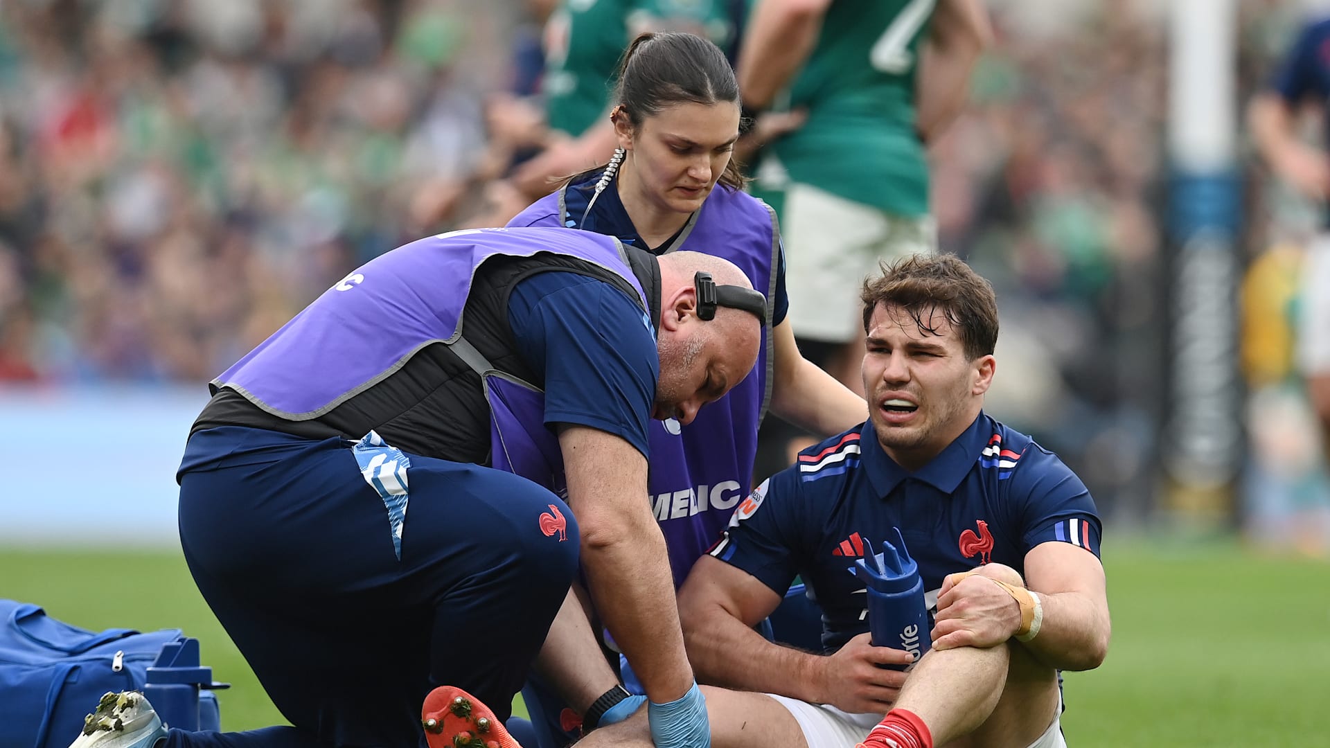 Antoine Dupont confirms cruciate ligaments ruptured in France's Six Nations  victory over Ireland, will face months away from rugby