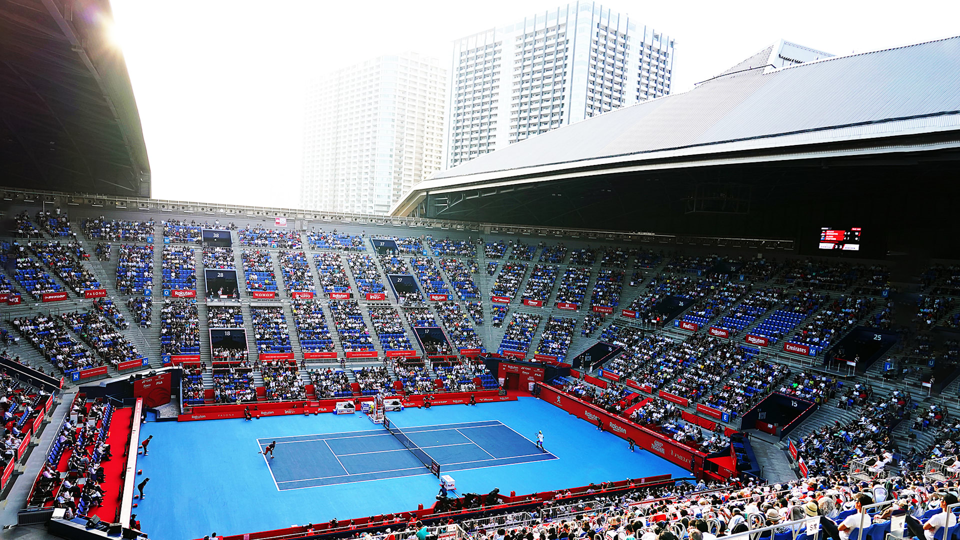 Revamped tennis venue “looking fantastic” for Tokyo 2020
