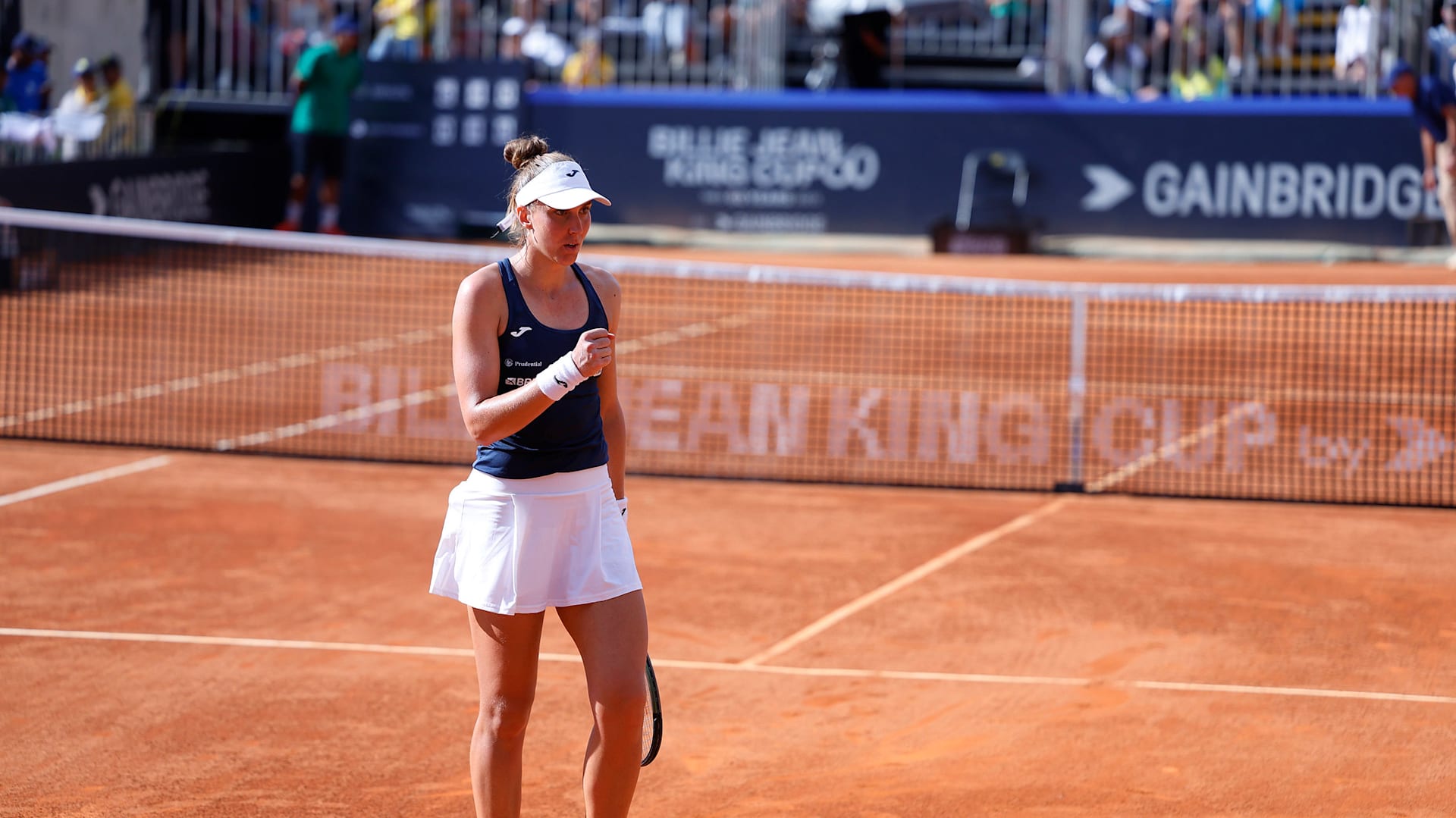 Bia Haddad vence a primeira para o Brasil na Billie Jean King Cup