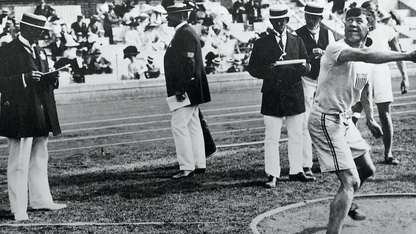 Thorpe – Jim Thorpe in football uniform when he played for the Canton  Bulldogs., Carlisle Indian School