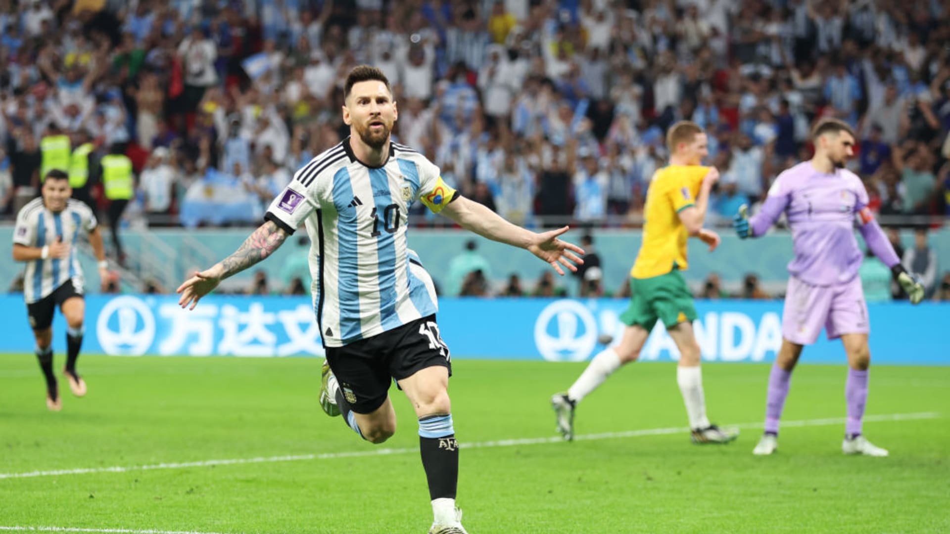 Аргентина – Австралия. 1/8 финала: первый гол Месси в плей-офф чемпионатов  мира, и Аргентина в четвертьфинале