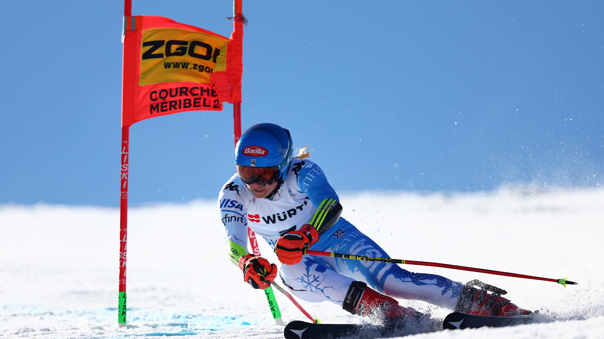 Mikaela Shiffrin wins seventh World Championships gold with giant slalom victory in Méribel