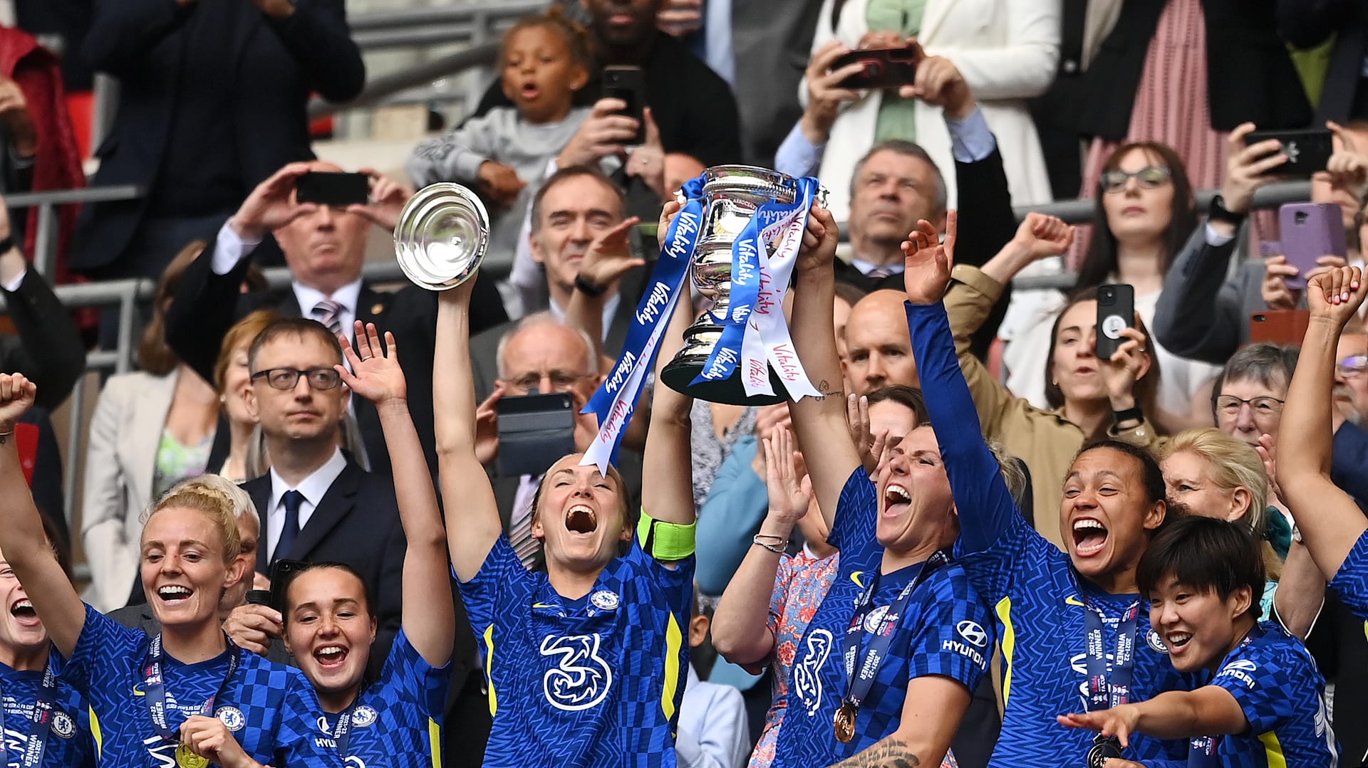 Celebrate Chelsea FC Women 2022-23 Vitality Women's FA Cup Winners