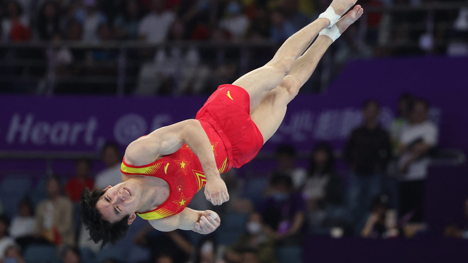 Asian Games 2023 Zhang Boheng wins mens all-around gymnastics title