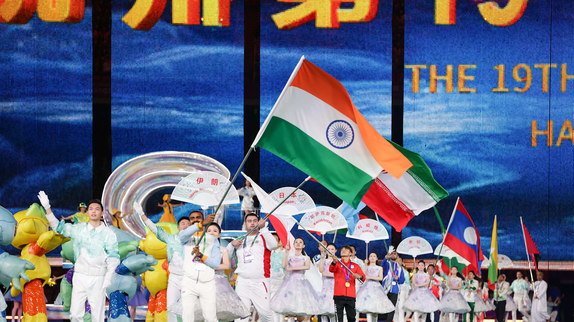 Asian games 2018 opening discount ceremony indian flag bearer