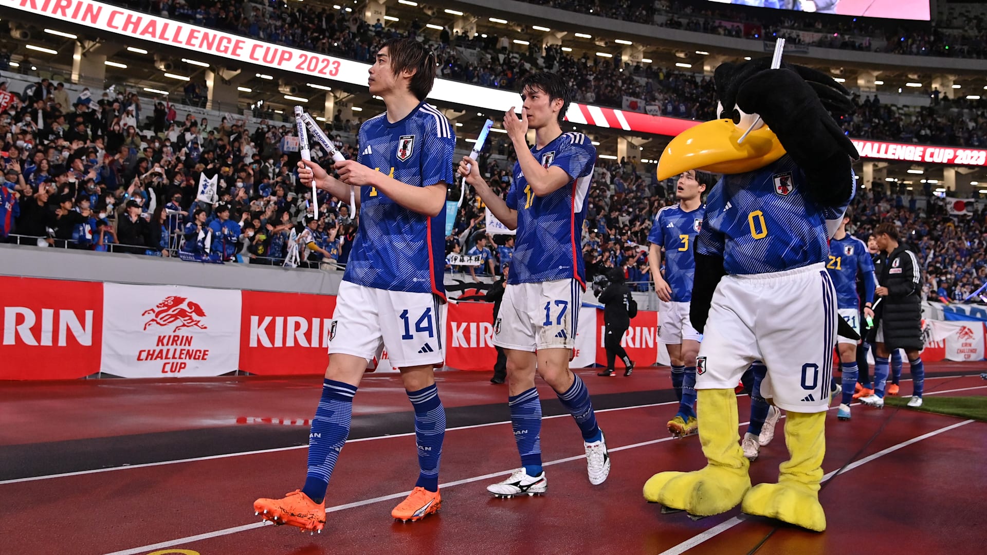 カタール W杯 2022 日本VSスペイン マフラータオル 2022 カタール ワールドカップ 公式グッズ 日本VSスペイン マフラー