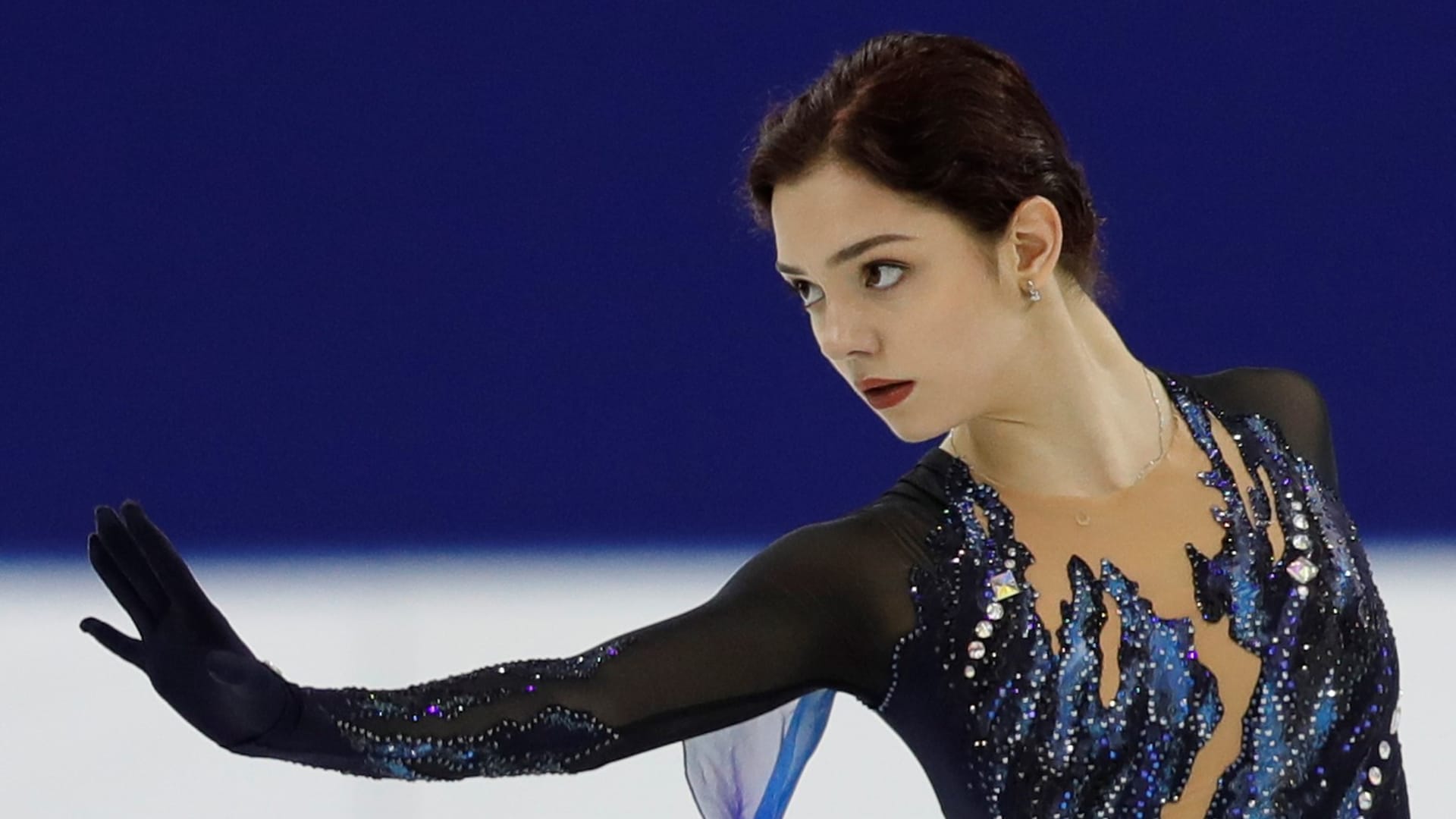 Evgenia Medvedeva Russia Performs Her Free Editorial Stock