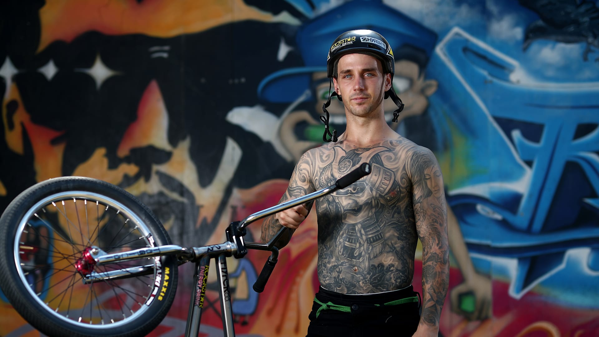 Meet Logan Martin the tattooed father who is cycling BMX