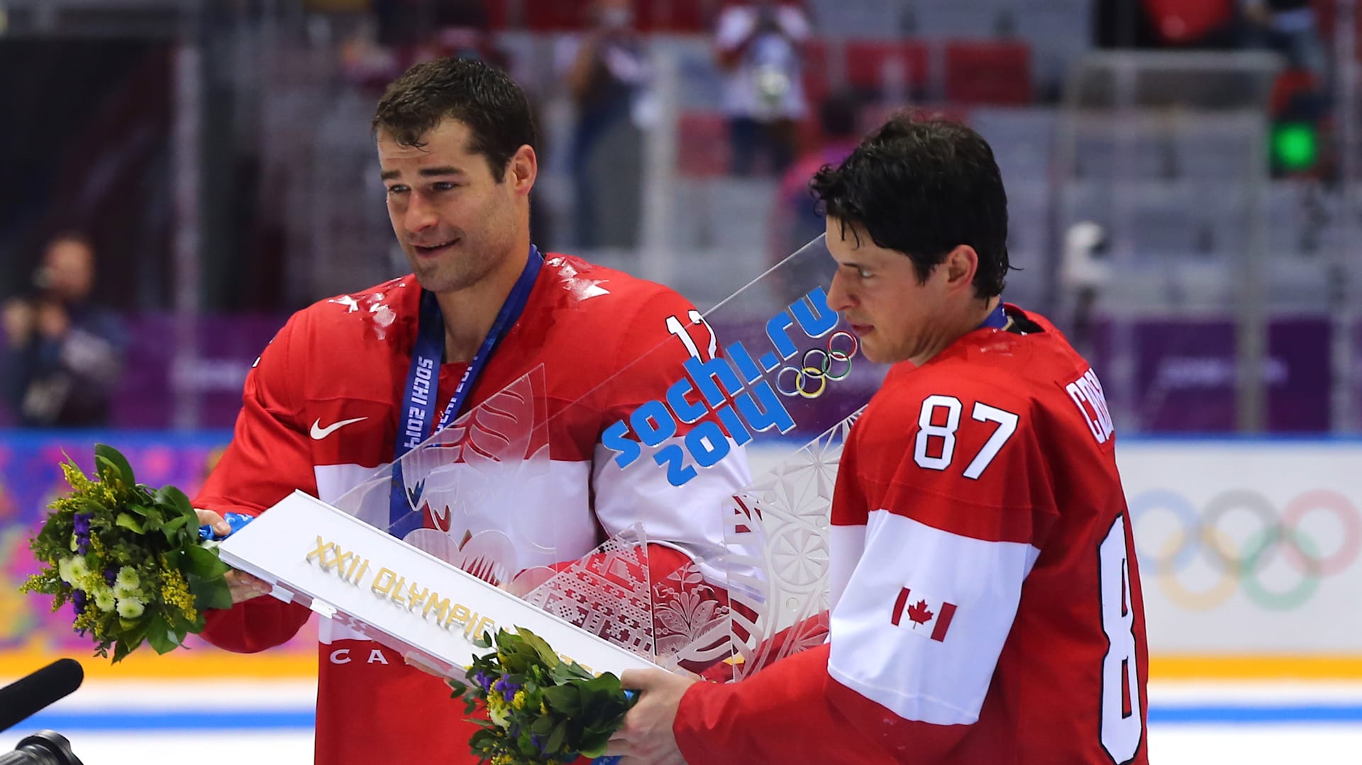 Team Canada 2014 Olympic No.87 Sidney Crosby Red Hockey Jersey