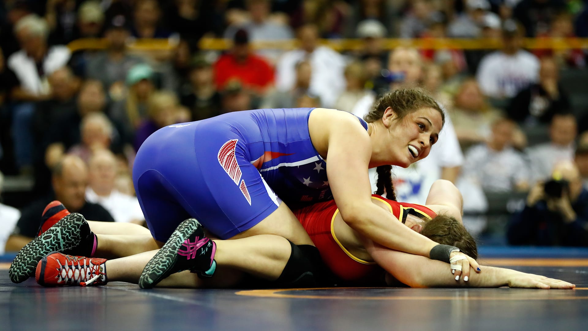 Adeline gray wrestling shoes top