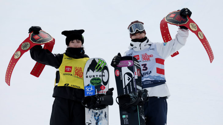スノーボード Yasu Choi Gaon and Yamada Ryusei win snowboarding halfpipe World Cup at
