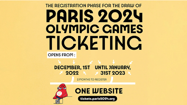 【非売品】2024 パリオリンピック
オフィシャルホスピタリティ　スカーフ パリ2024オリンピック観戦チケット販売の第1段階、抽選に参加・登録