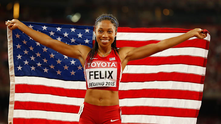 アリソンフェリックス　直筆サイン　psa鑑定済　Allyson Felix 世界陸上 アリソン•フェリックス 引退 直筆サイン付きフォト 証明書