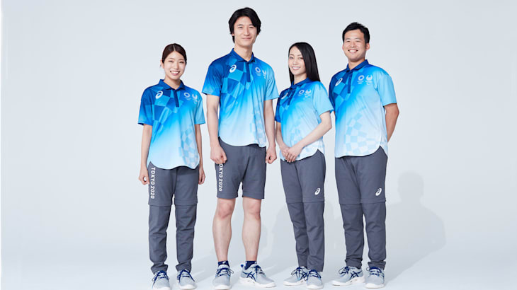 Field Cast' and 'City Cast' uniforms for Tokyo 2020 staff and