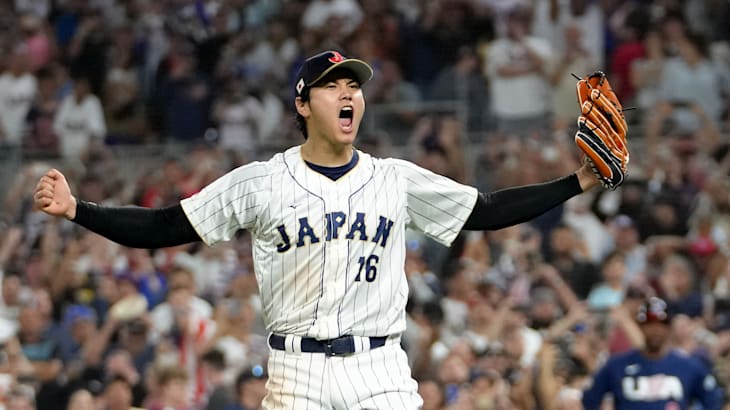 Tokyo, Japan. 16th Mar, 2023. Shohei Ohtani, Japan team group (JPN)  Baseball : 2023 World Baseball Classic Quarter-final Game between Japan -  Italy at Tokyo Dome in Tokyo, Japan . Credit: CTK