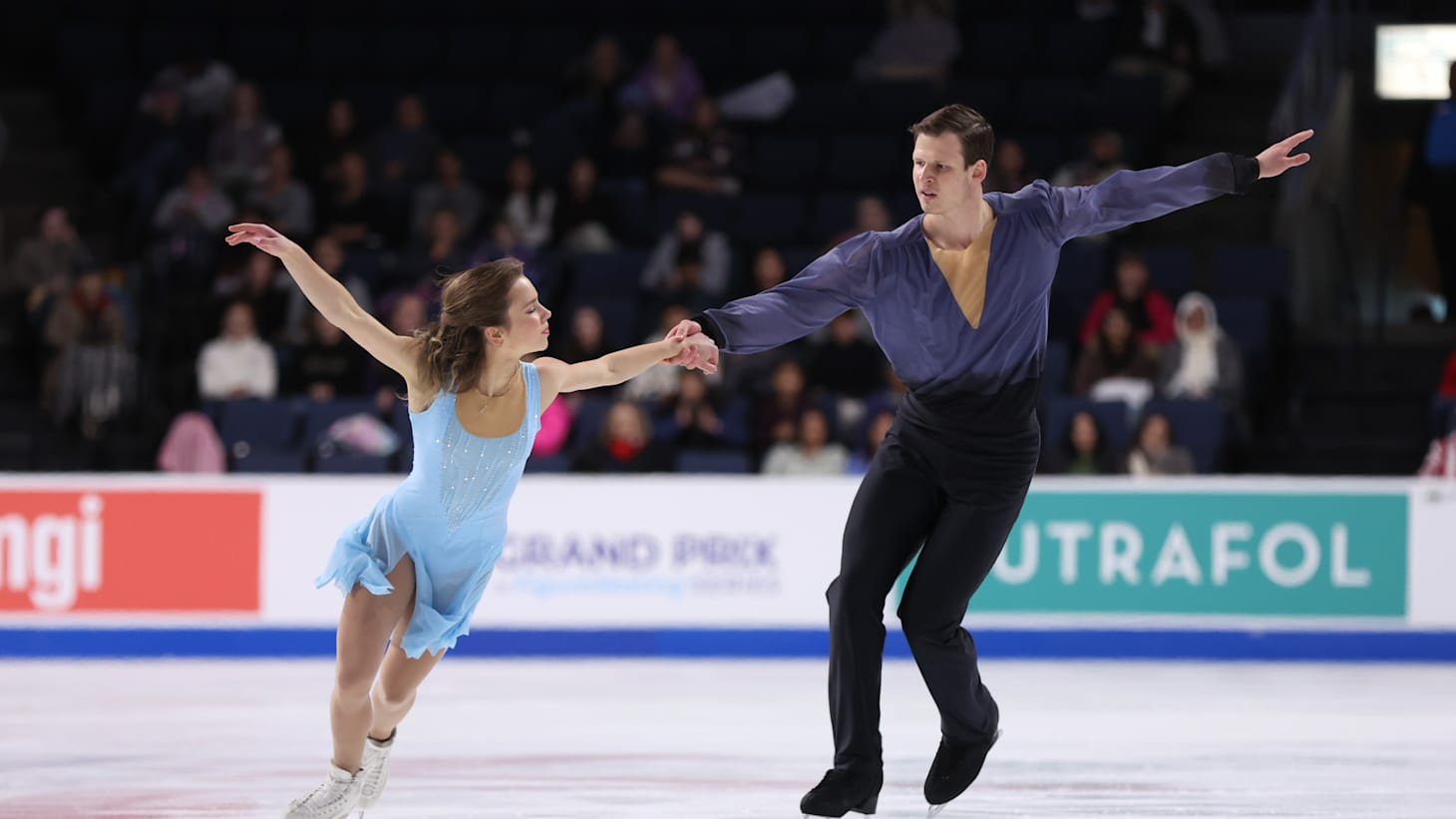 New pairs duo and Formula 1 fans Alisa Efimova and Misha