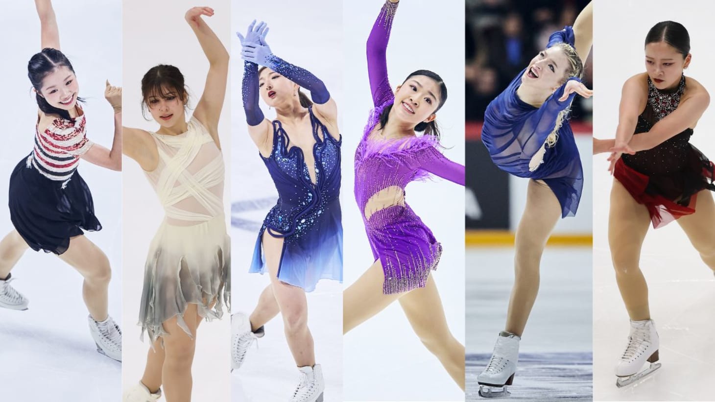 フィギュアスケート坂本花織、千葉百音、中井亜美、渡辺倫果の日本選手