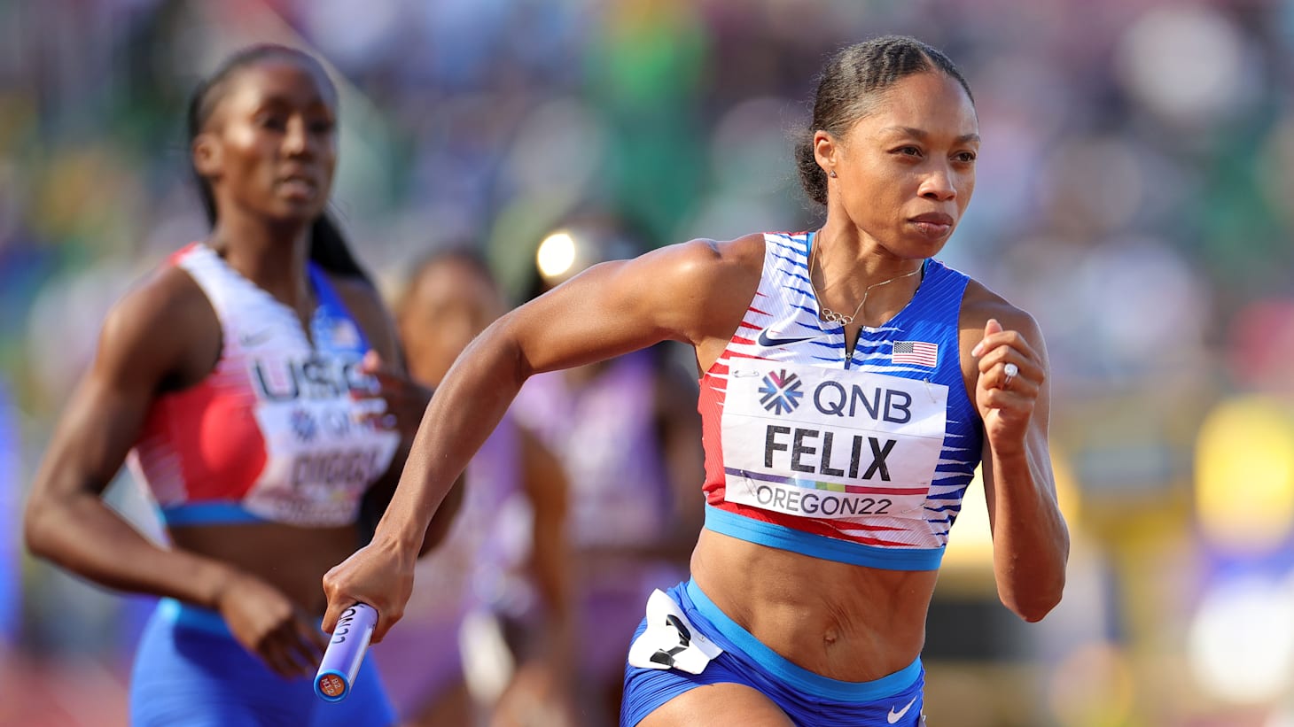 Team USA  In Final World Championships Race Allyson Felix Snags Medal No.  19 With Mixed 4x400 Team