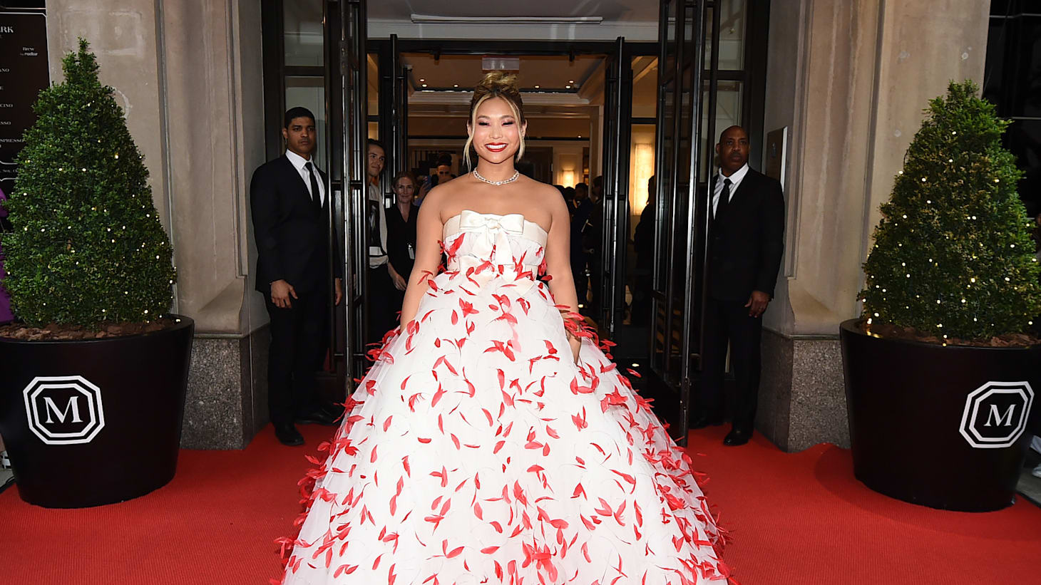 New York, USA. 1st May, 2023. New York, USA. May 1st, 2023. Eileen Gu  arriving at The Met Gala 2023 at The Metropolitan Museum of Art, New York.  This years theme is