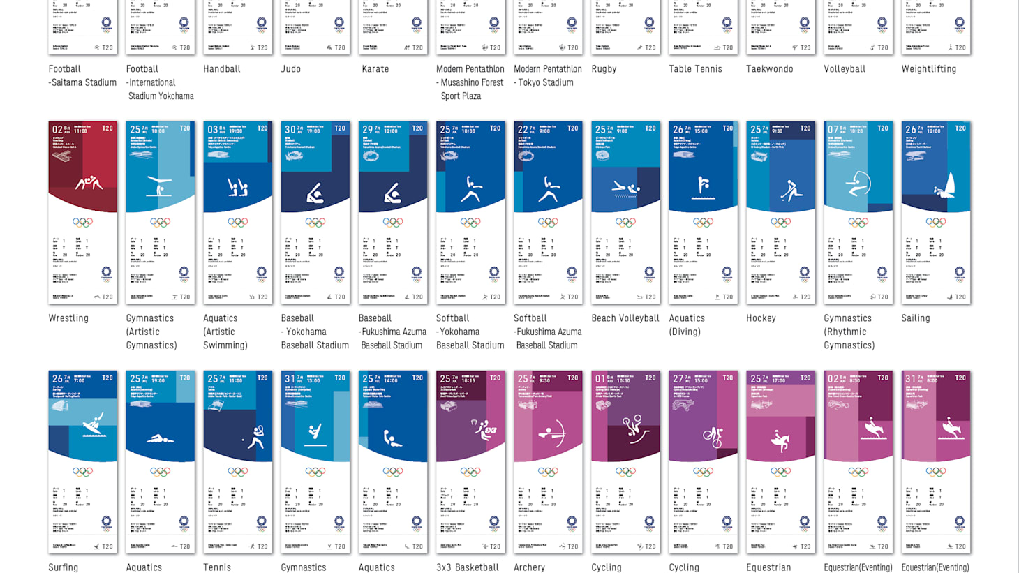 Ticket designs for 2020 Tokyo Olympic, Paralympic Games unveiled
