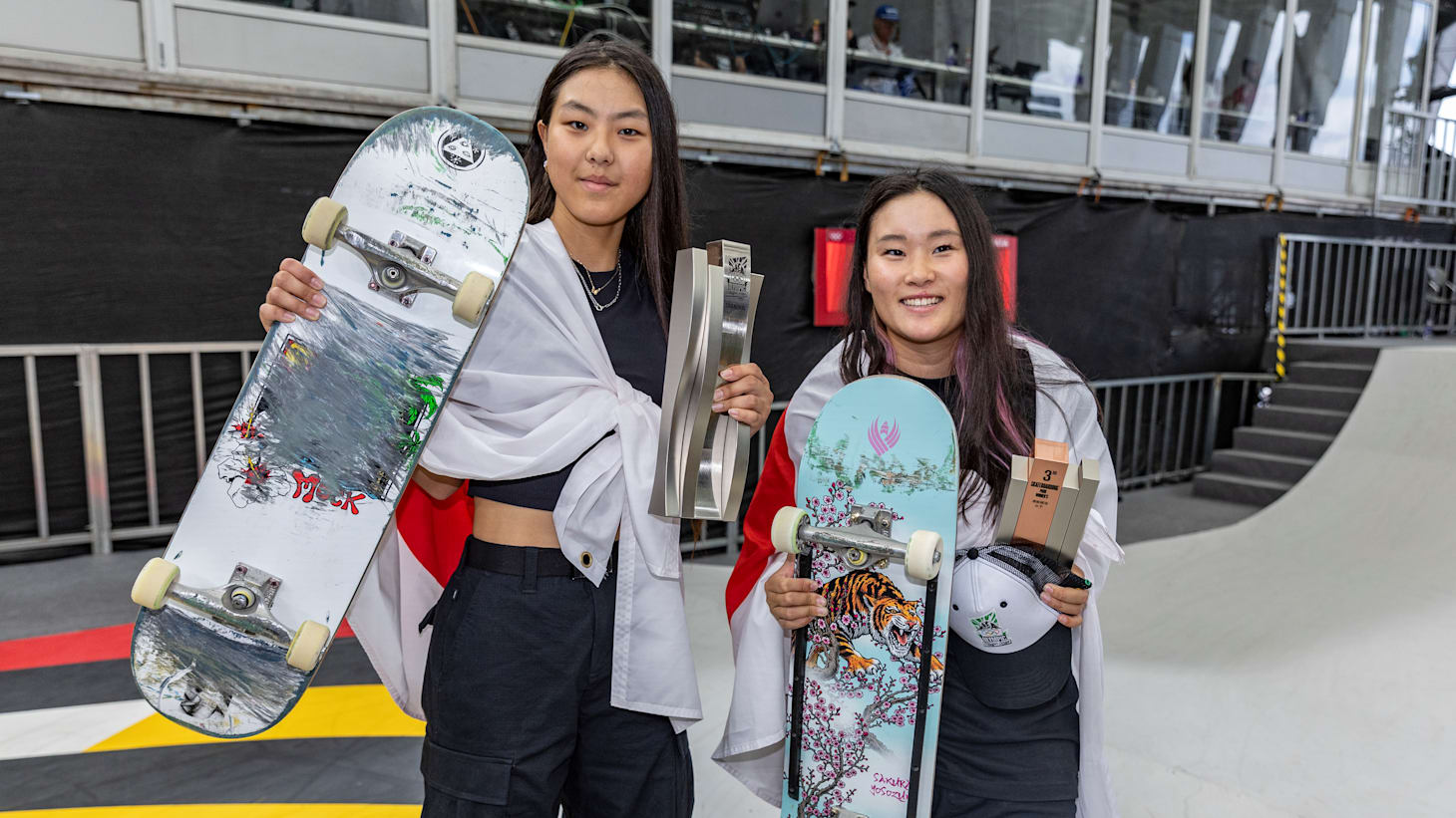 開心那が2位、四十住さくらが3位で表彰台／スケートボード女子