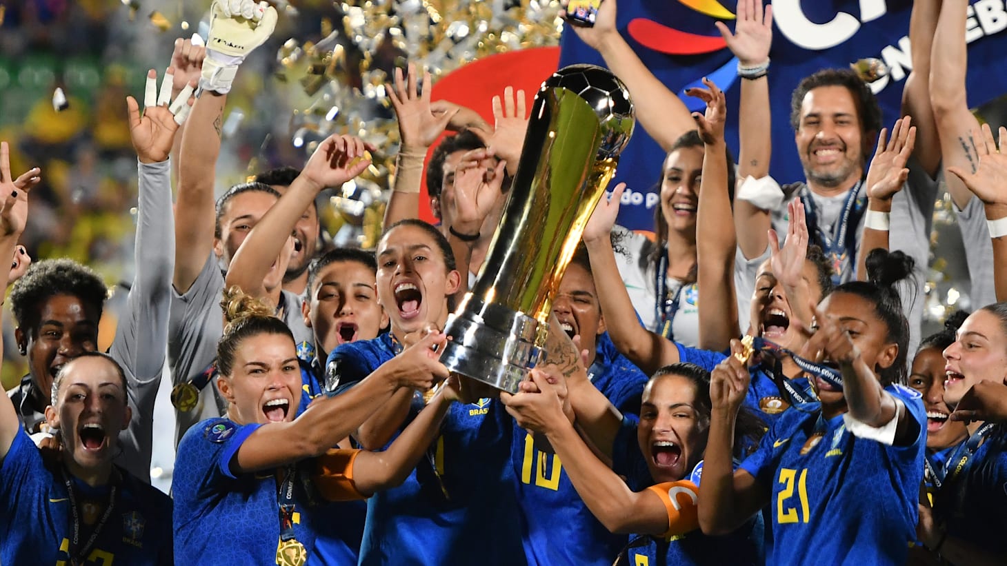 B/R Football on X: Brazil celebrate becoming champions of South America 🥳   / X