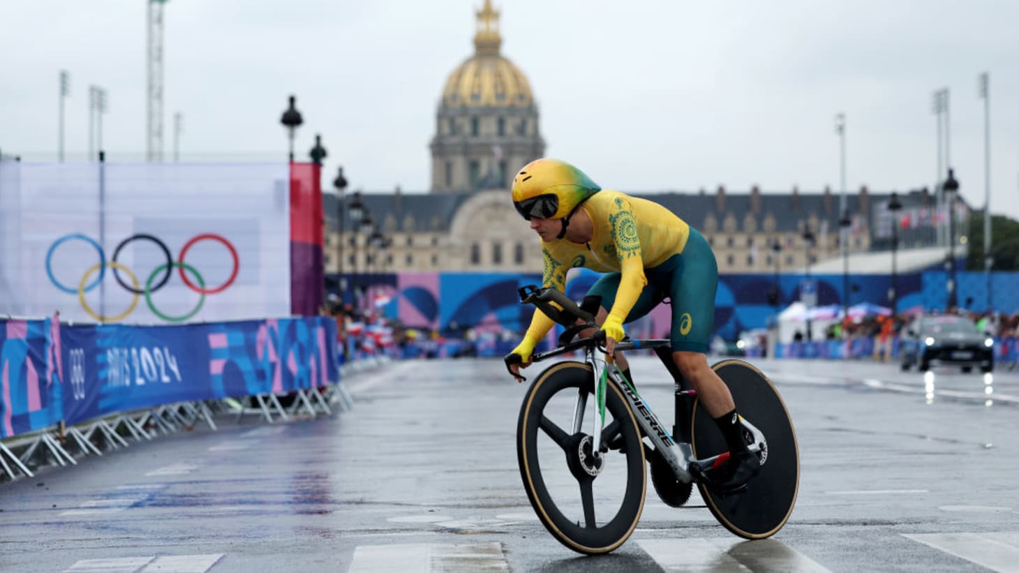 Road cycling Australia s Grace Brown rides slippery road to Olympic gold in Paris 2024 women s individual time trial