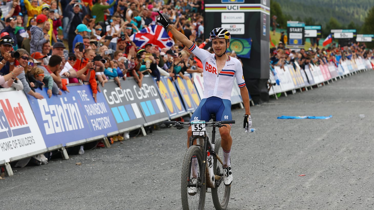 Santini UCI Master World Champion Jersey 2018 - White