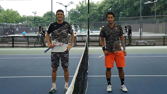 全米オープンテニス ゴードンリード 国枝慎吾 直筆サイン入り テニス太郎 テニス】ダニエル太郎と国枝慎吾の呼びかけのエキシビジョンマッチが開催