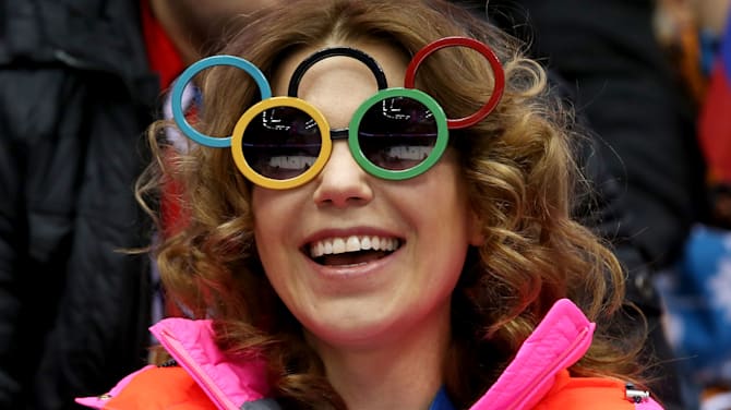 Olympic store novelty glasses