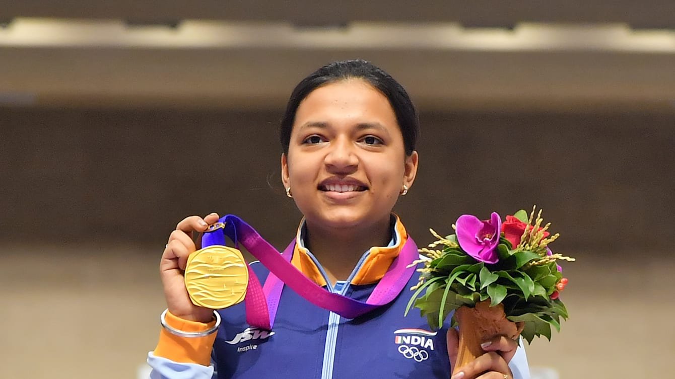 First woman to win gold 2025 medal in asian games 2018