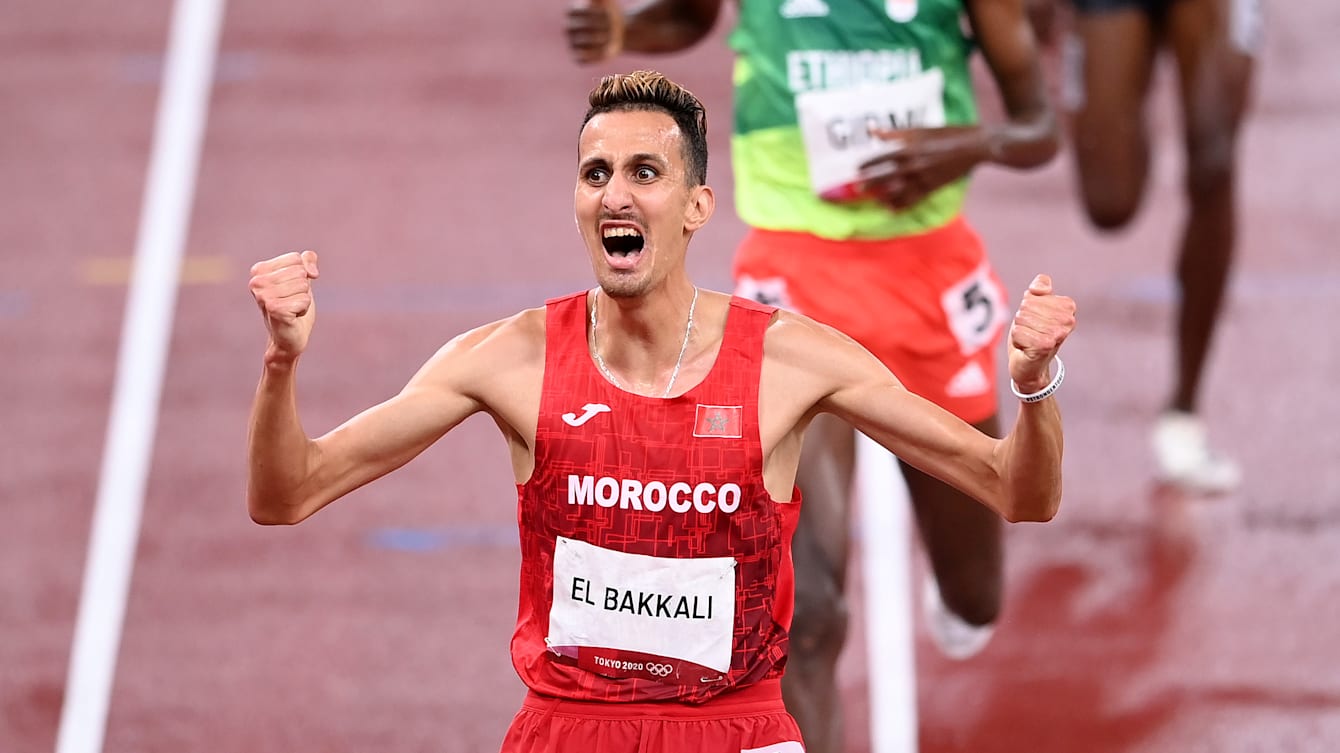 Soufiane El-Bakkali champion olympique de 3 000 m steeple