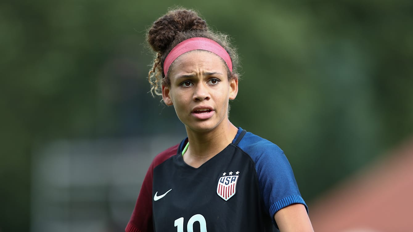 Washington Spirit forward Trinity Rodman with her father basketball News  Photo - Getty Images