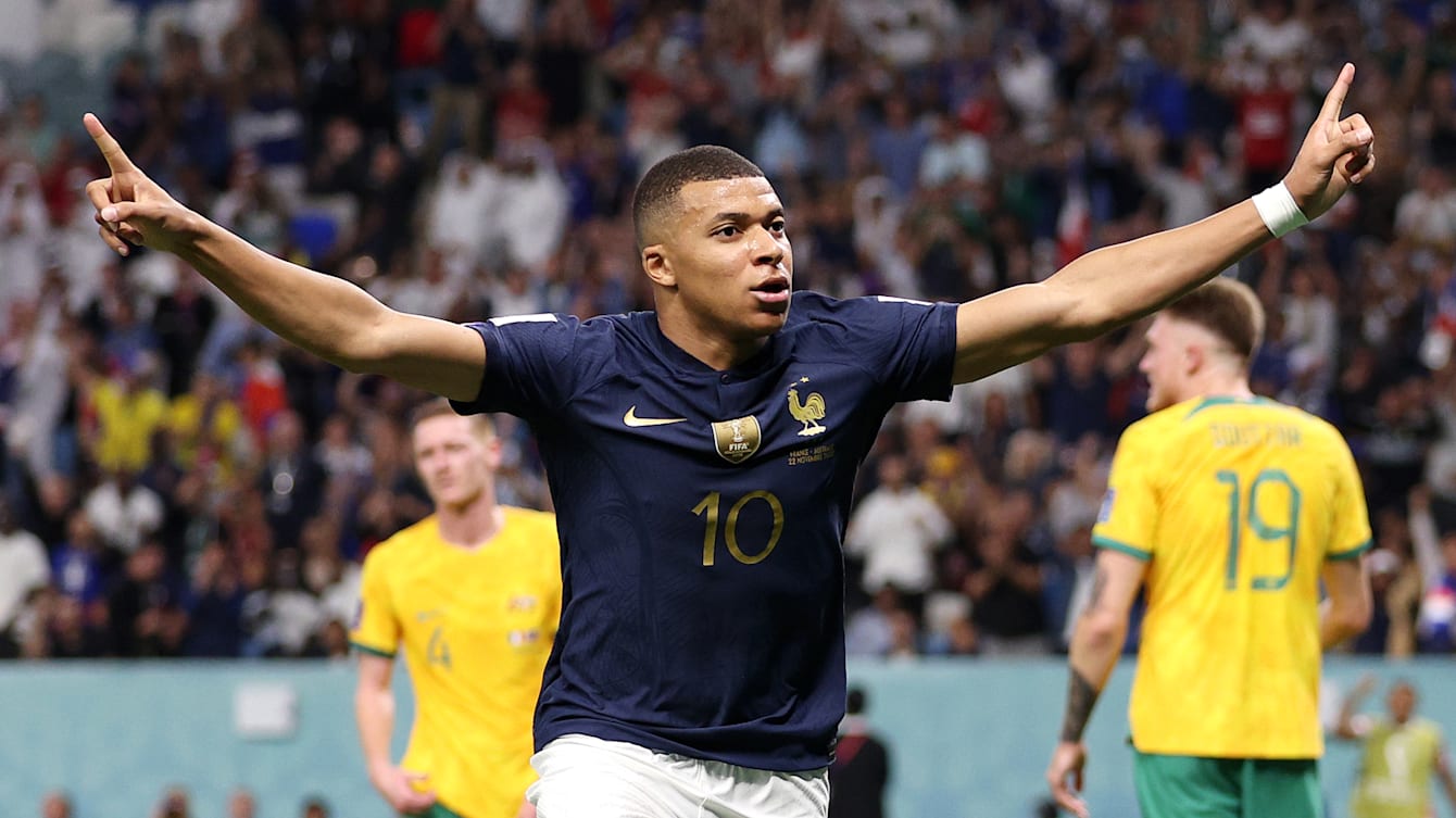 Kylian Mbappe scores four as reigning World Cup champions France