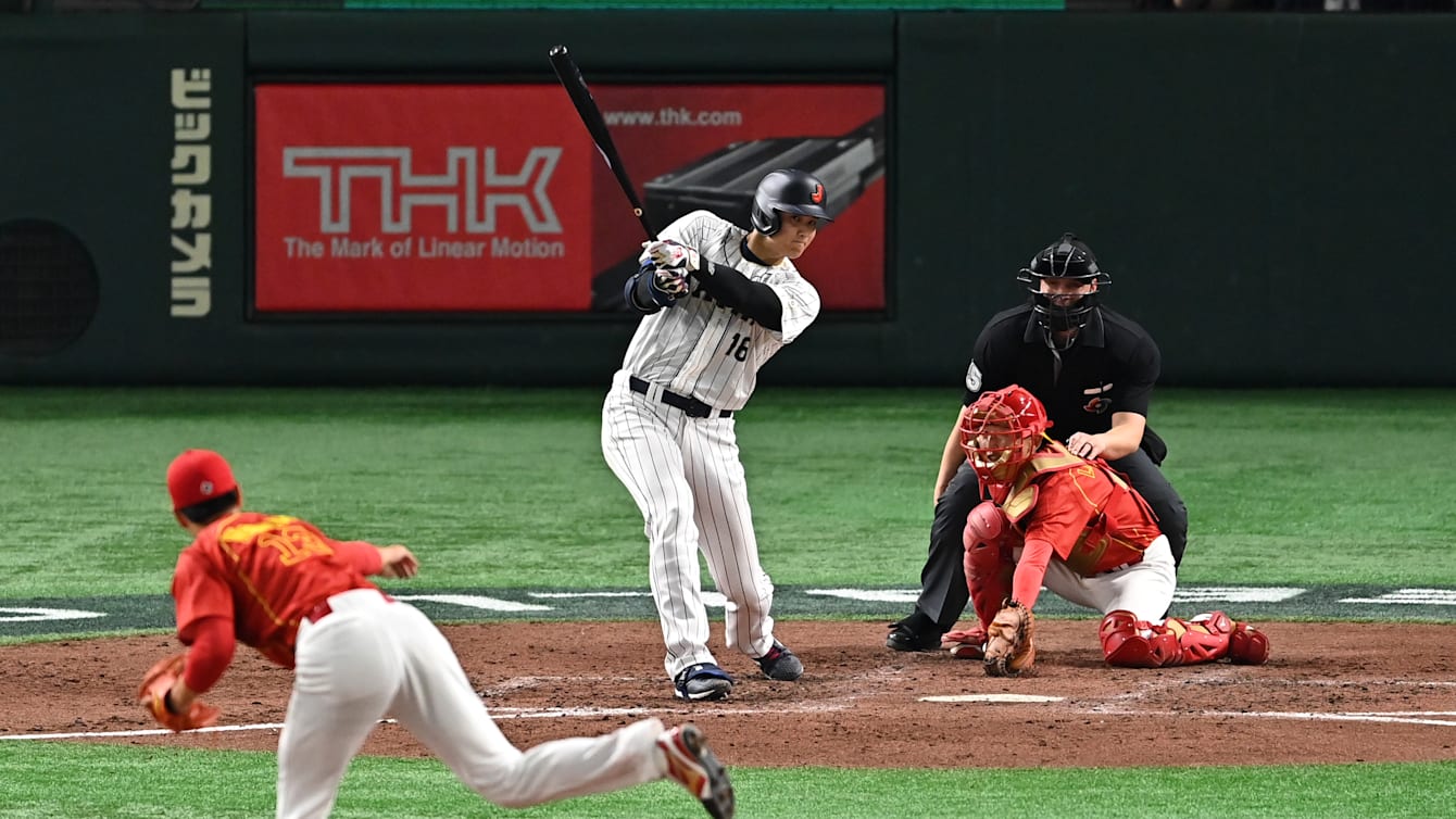 侍ジャパンが中国に8-1の快勝…大谷翔平が二刀流で躍動、4回無 