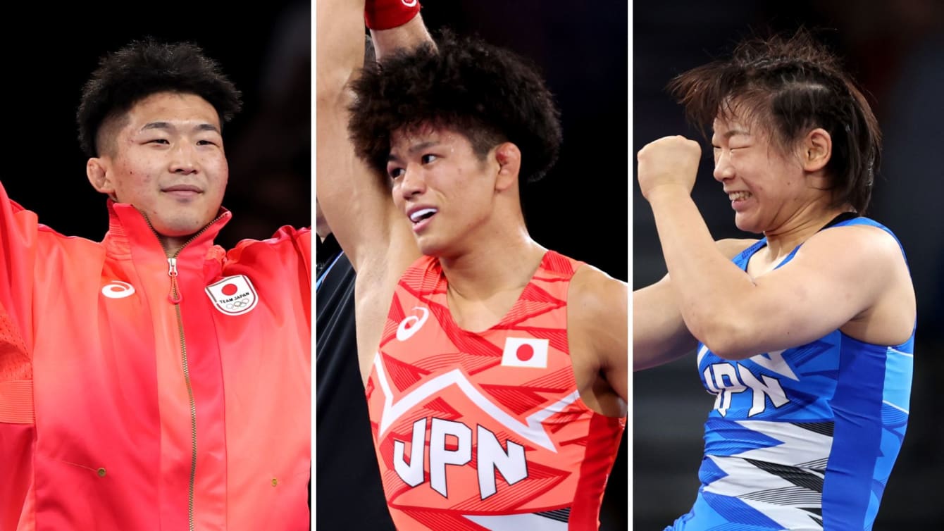 レスリング世界選手権2025 清岡幸大郎、元木咲良、日下尚の