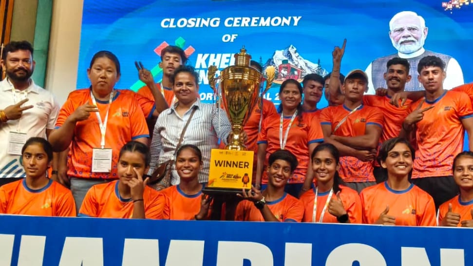 khelo india water sports festival 2025 winners