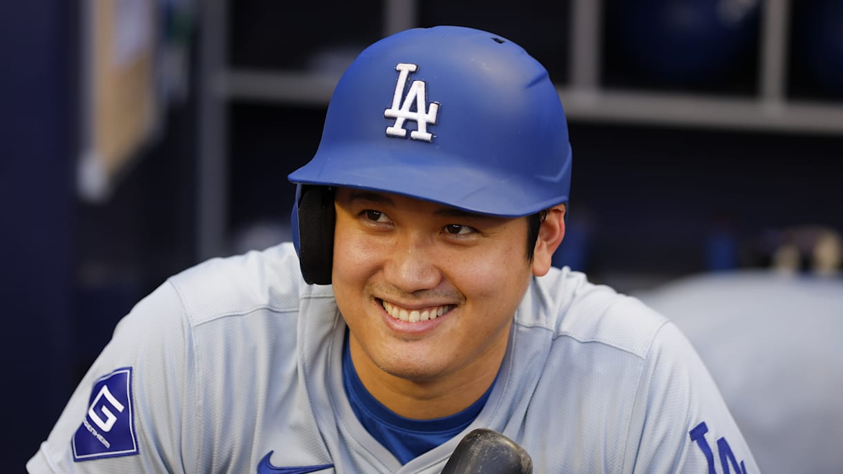 ロサンゼルスドジャース　ブレーブス　実使用ラインナップカード　大谷翔平　山本由伸 ロサンゼルスドジャースブレーブス実使用ラインナップカード大谷