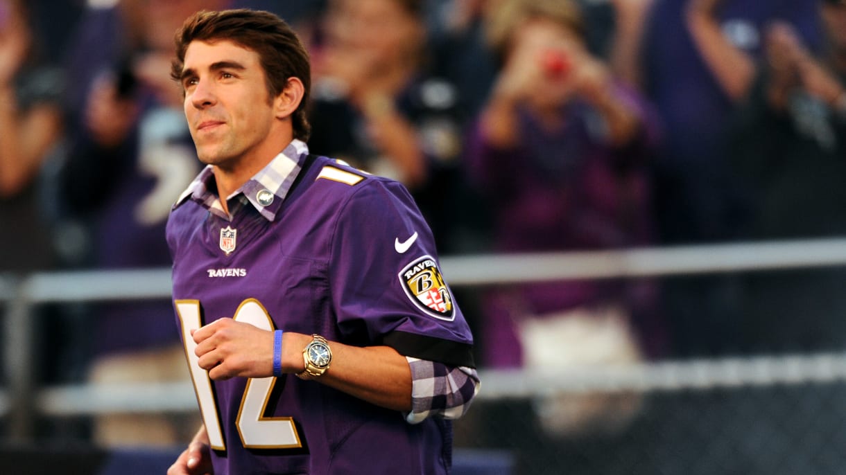 Olympic legend Michael Phelps answers Baltimore Ravens' call for swimming  lessons