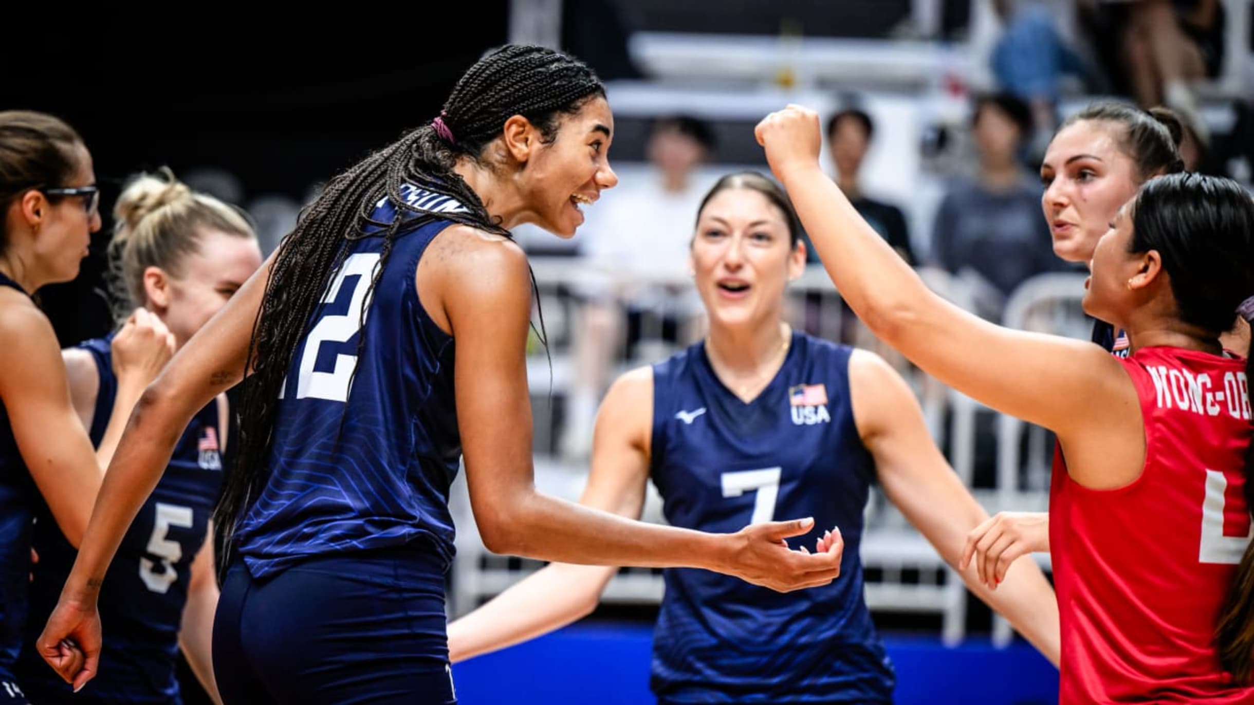 The 16 remaining NCAA women's volleyball tournament teams, re