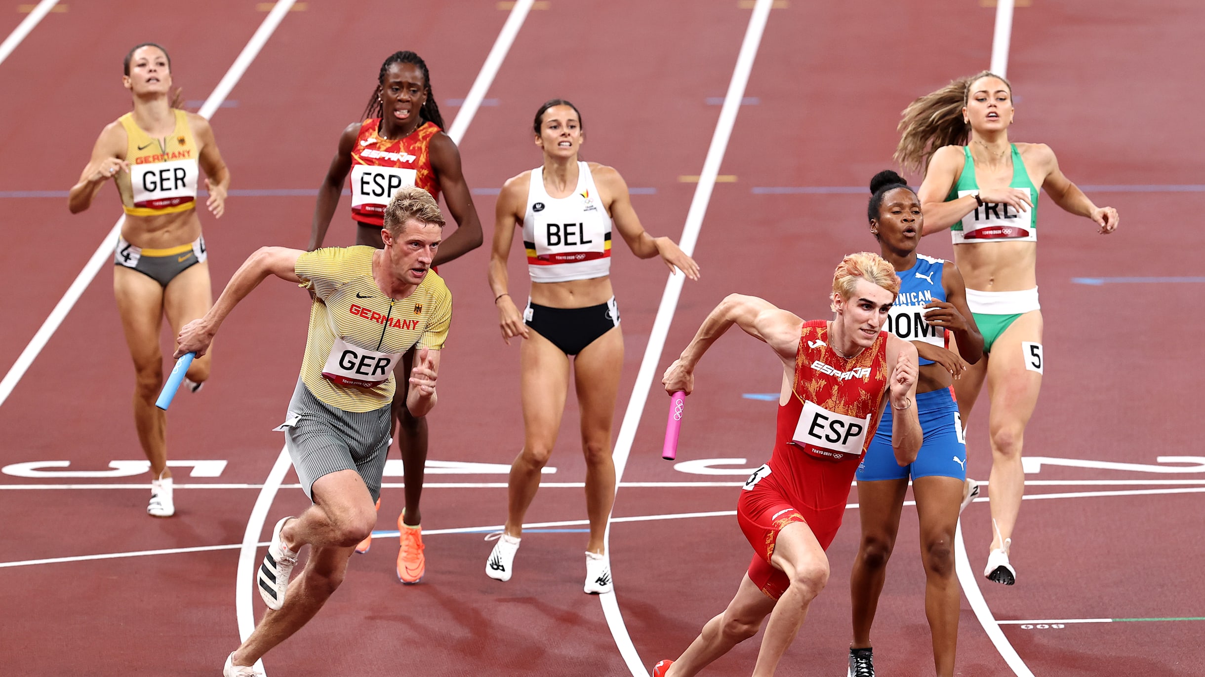 What is the new athletics mixed relay event